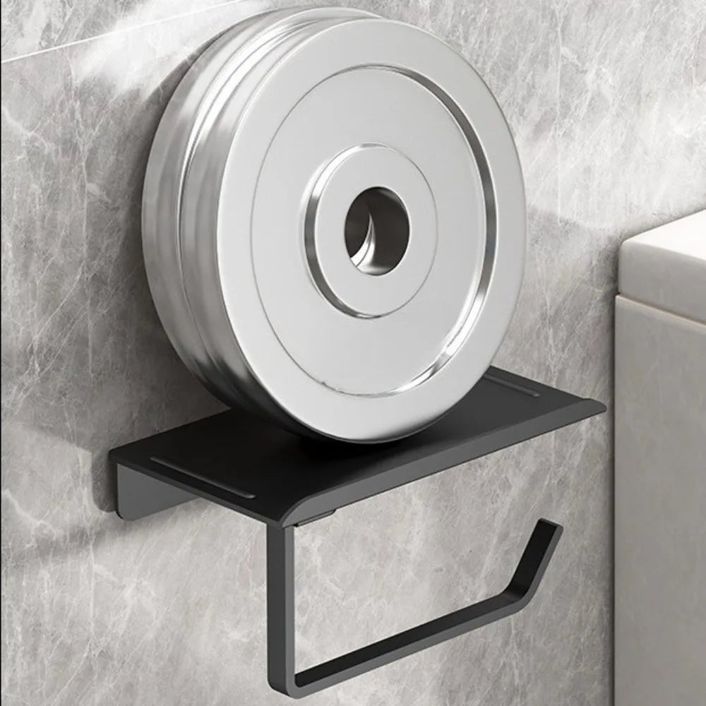 Wall Mounted Toilet Paper Holder No Drill Self