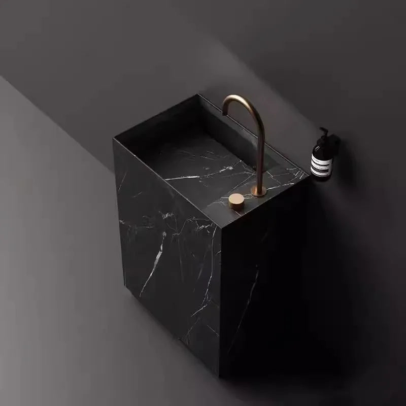 Brushed Rose Gold Basin Faucet Two Holes Gun