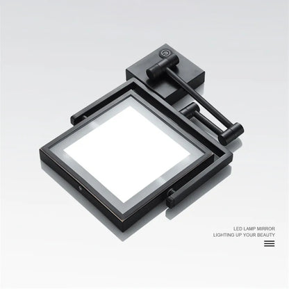 Led Bathroom Mirror 3x Magnifying Dual Arm Extendable