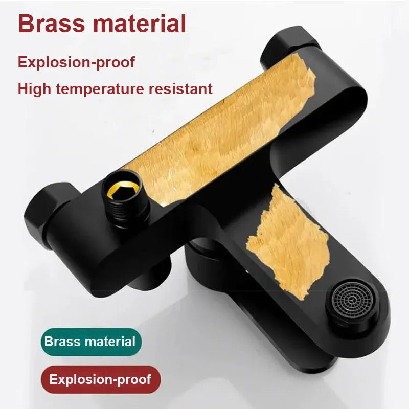 Chrome Bathroom Shower Faucet Brass Wall Mounted Cold