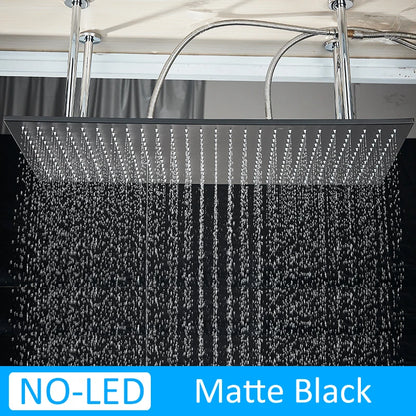 Luxury 80cm Rain Shower Head Chrome Big Top