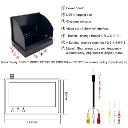 8g Fpv Receiver Uvc Video Downlink Otg Vr