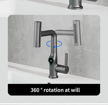Multi Functional Waterfall Basin Faucet Mode Mixer Tap