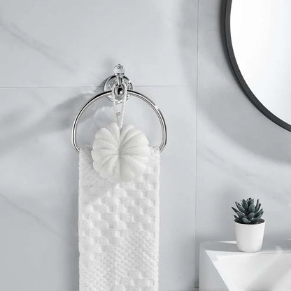 Luxury Crystal Gold Bathroom Hardware Wall Mounted Retractable