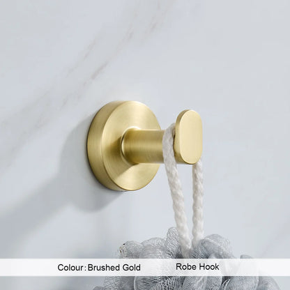 Brushed Gold Wall Mount Shelf Toilet Bath Hardware