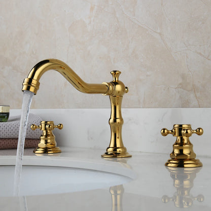 Kemaidi Antique Brass Bathroom Faucets Inch Brass Widespread