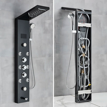 Shinesia Led Shower Panel Waterfall Rain Digital Display