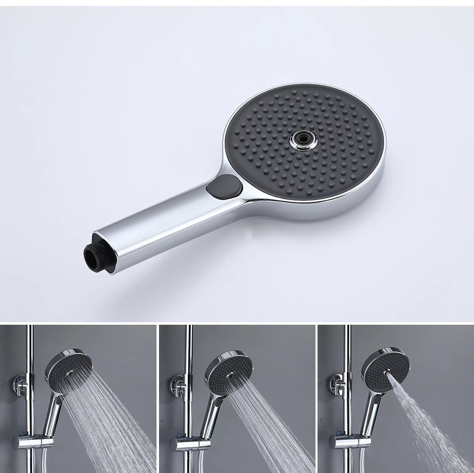 Vgx Luxury Chrome Shower System Four-Function Bathroom Shower