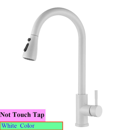 Smart Touch Sink Faucets Stainless Steel Pull Out