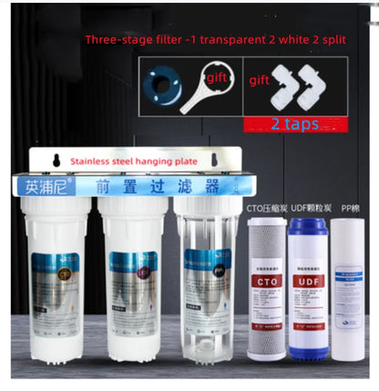 10-Inch Three-Stage Water Purifier Pre-Filter Water Purifier Tap