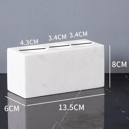 Volakos White Natural Marble Bathroom Minimalism Soap Dispenser