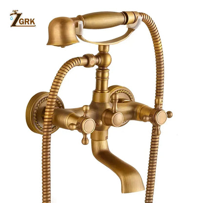Zgrk Bathtub Faucets Brass Bathroom Faucet Mixer Tap
