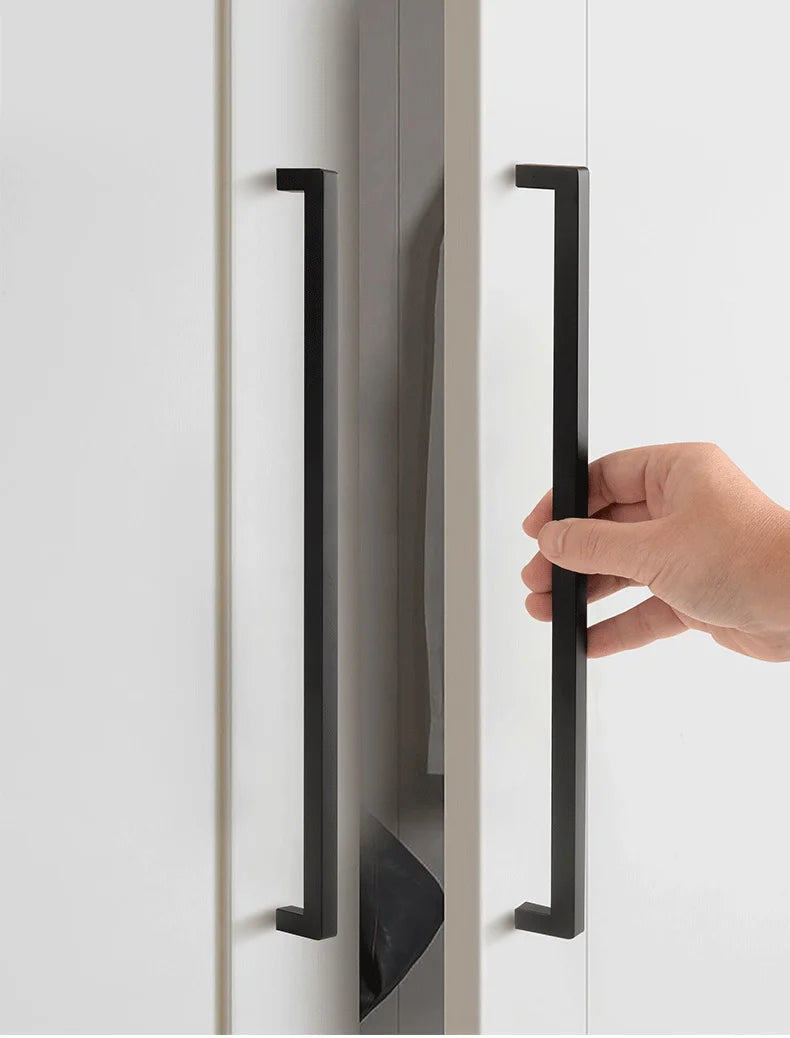 Square 500mm Extended Long Handle Wardrobe Door Handle