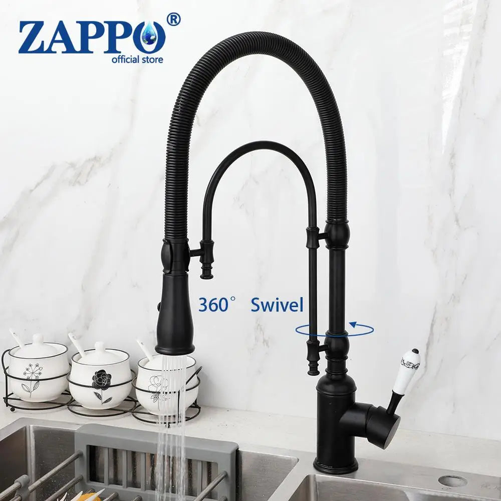 Zappo Gold Chrome Sink Faucet High Arc 360