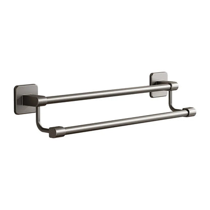Adhesive Towel Rack 30-80cm Adjustable No Drill Bathroom