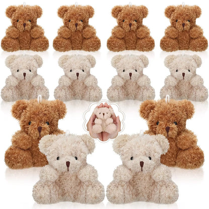 12-96pcs Mini Bear Plush Stuffed Small Teddy Bear