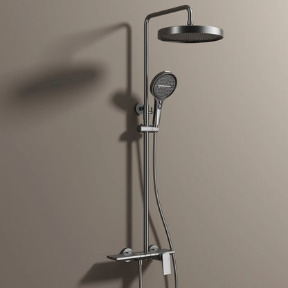 Brushed Rose Gold Piano Bathroom Shower Brass Cold