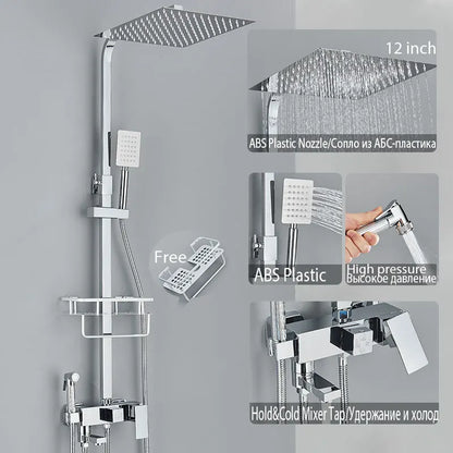 Black Shower Faucet Ways Showers Faucet Systems Adjustable