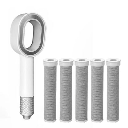 Luxury Filter Shower Head High Output Carbon Fiber