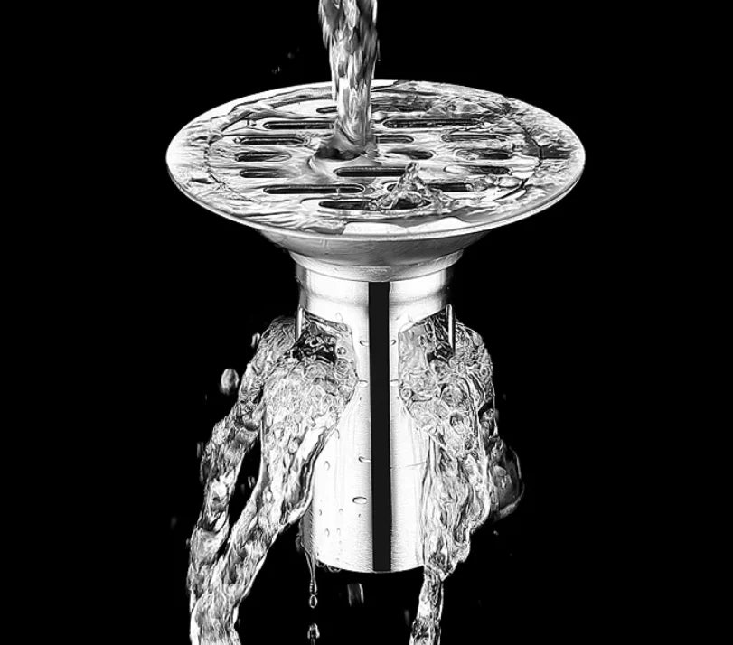 Stainless Steel Floor Drains Shower Anti-Odor Drainer Bathtub