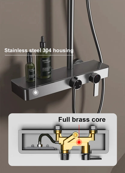 Vgx Gold Shower System Bathroom Shower Faucet 3-Way