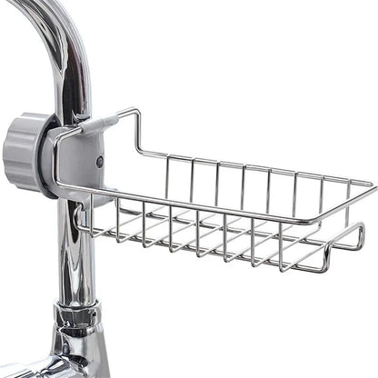 Sink Faucet Shelf Bathroom Shelf Soap Sponge Drain