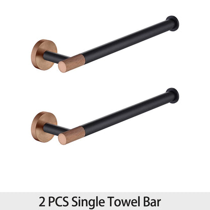 Rose Gold Bathroom Hardware Towel Bar Rack Shelf