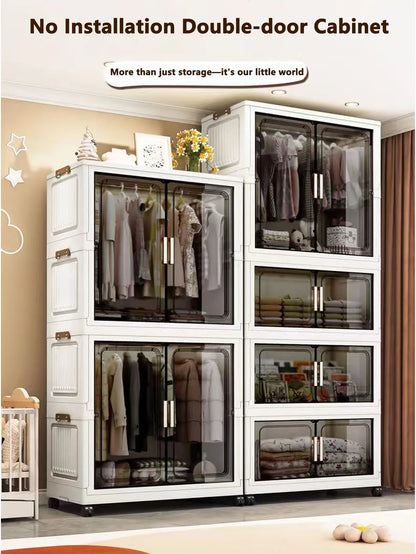 Multi-Functional Folding Storage Cabinet Doors Office Bathroom