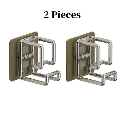1/2pcs Stainless Steel Washbasin Hook Punch-Free Bathroom Rack