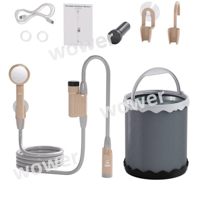 Wower Shower 2200mah Ipx8 Waterproof Electric Shower 2m