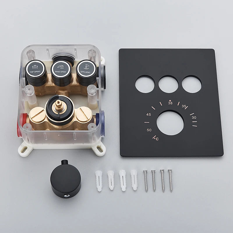 Digital Display Thermostatic Rain Shower System 14 20