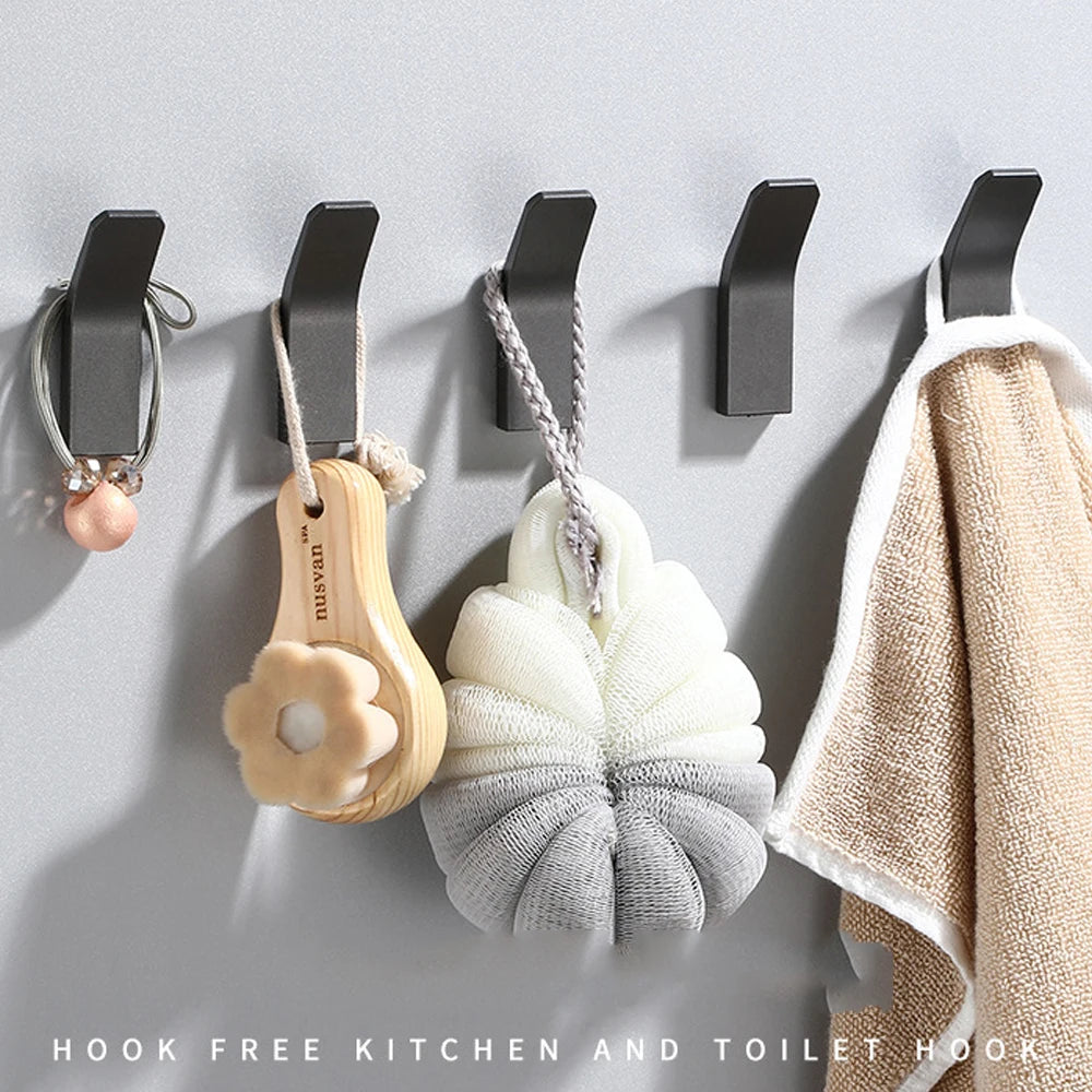 Black Matte Wall Hook Hanging Coat Rack Clothes
