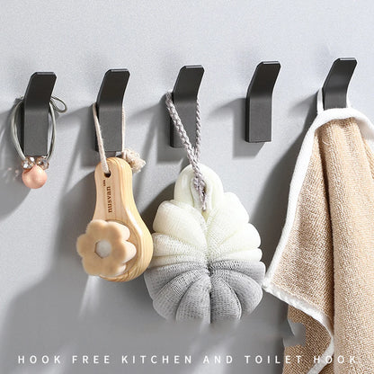 Black Matte Wall Hook Hanging Coat Rack Clothes