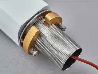 White Chrome Smart Sensor Basin Faucet Screen Digital