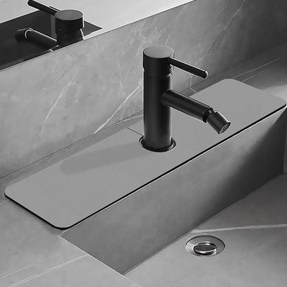 Solid Color Sink Faucet Mat Diatomite Absorbent Faucet