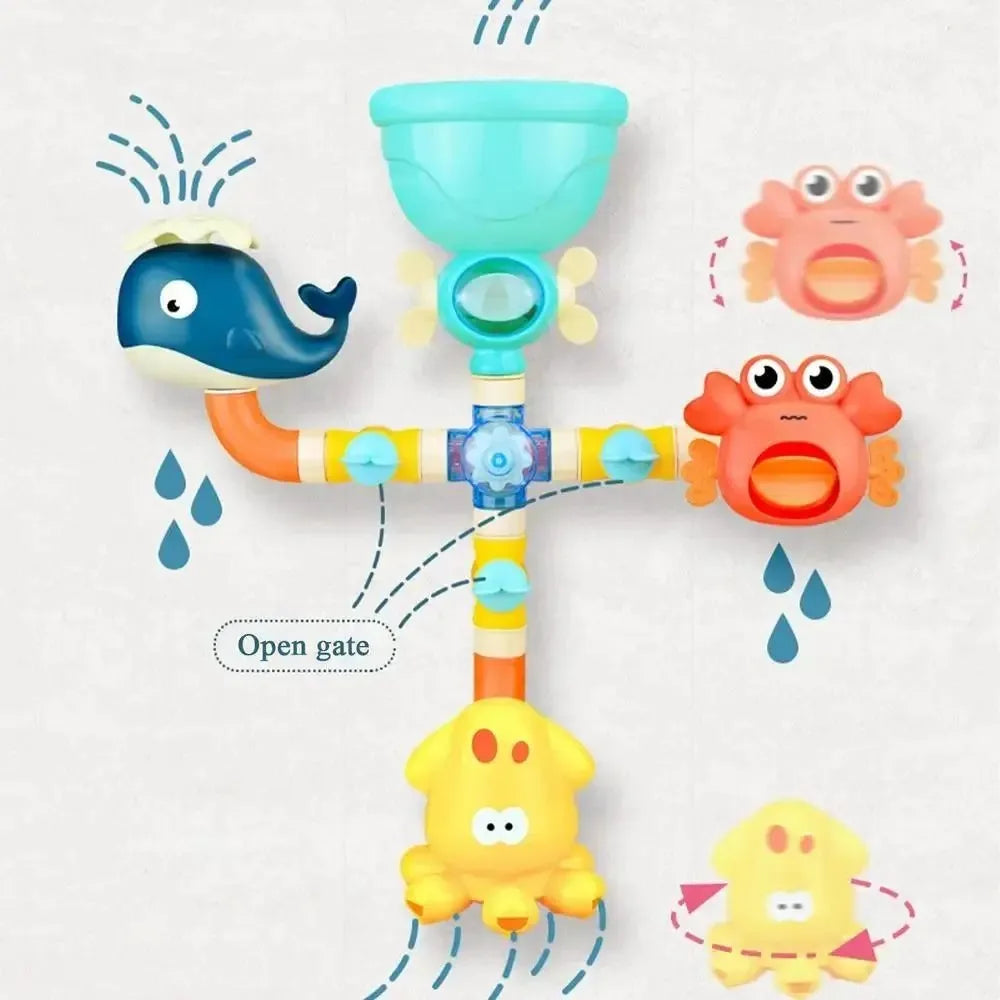 Baby Bath Toy Suction Cup Water Spinner &