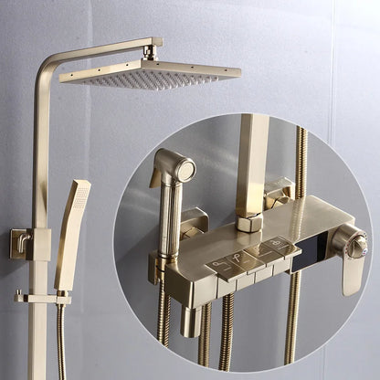 Smart Thermostatic Digital Bathroom Shower 12 Inch Rainfall