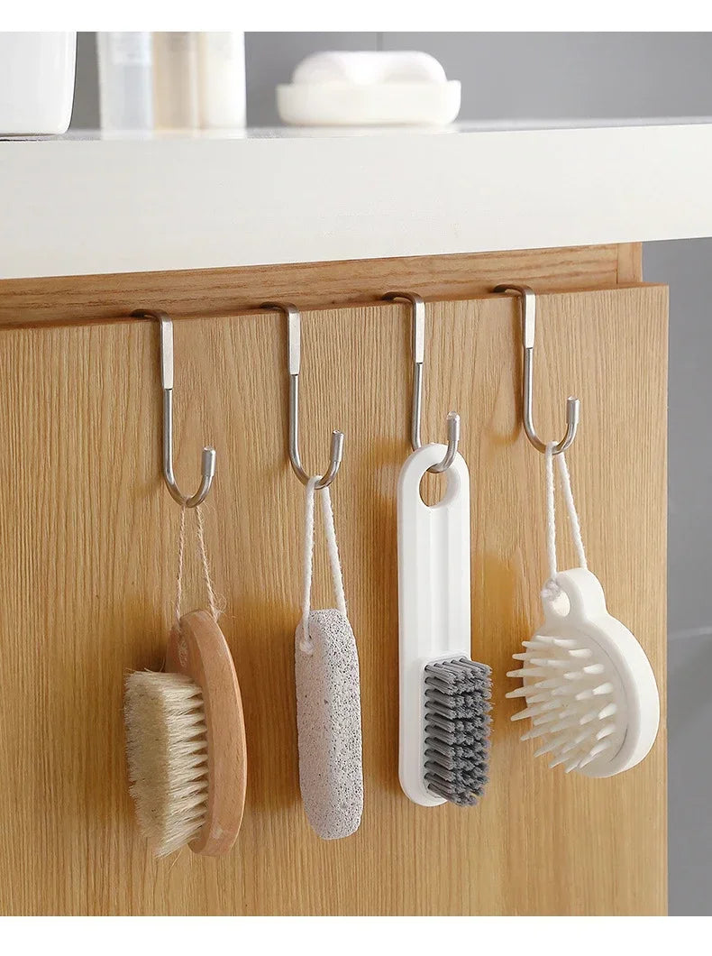 Stainless Steel Hook Double S-Shape Hook Punching Bathroom