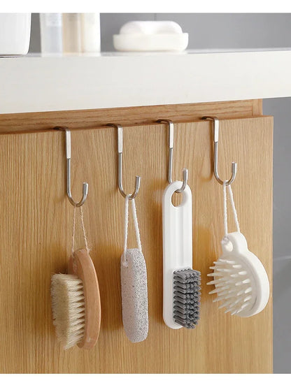 Stainless Steel Hook Double S-Shape Hook Punching Bathroom