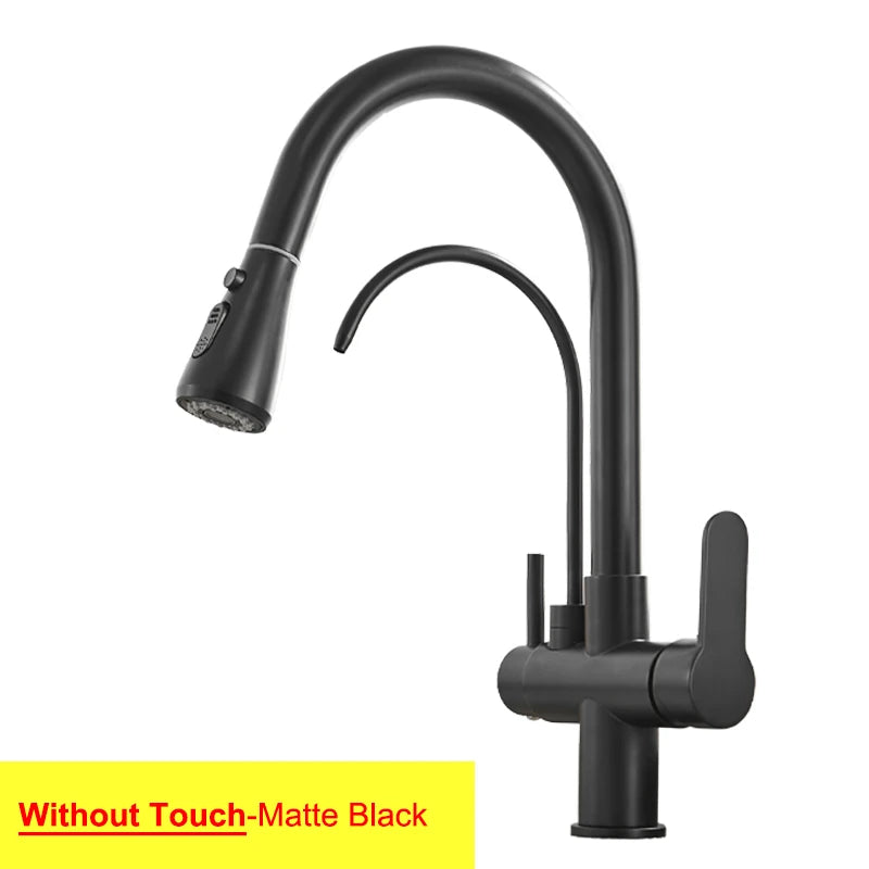 Feiyu Touch Filter Sink Faucet Pull Down Cold