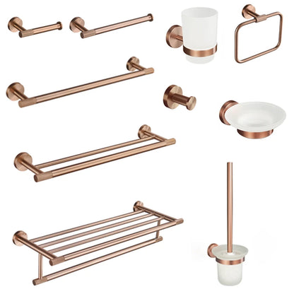 Brushed Rose Gold Toilet Brush Holder Toilet Paper