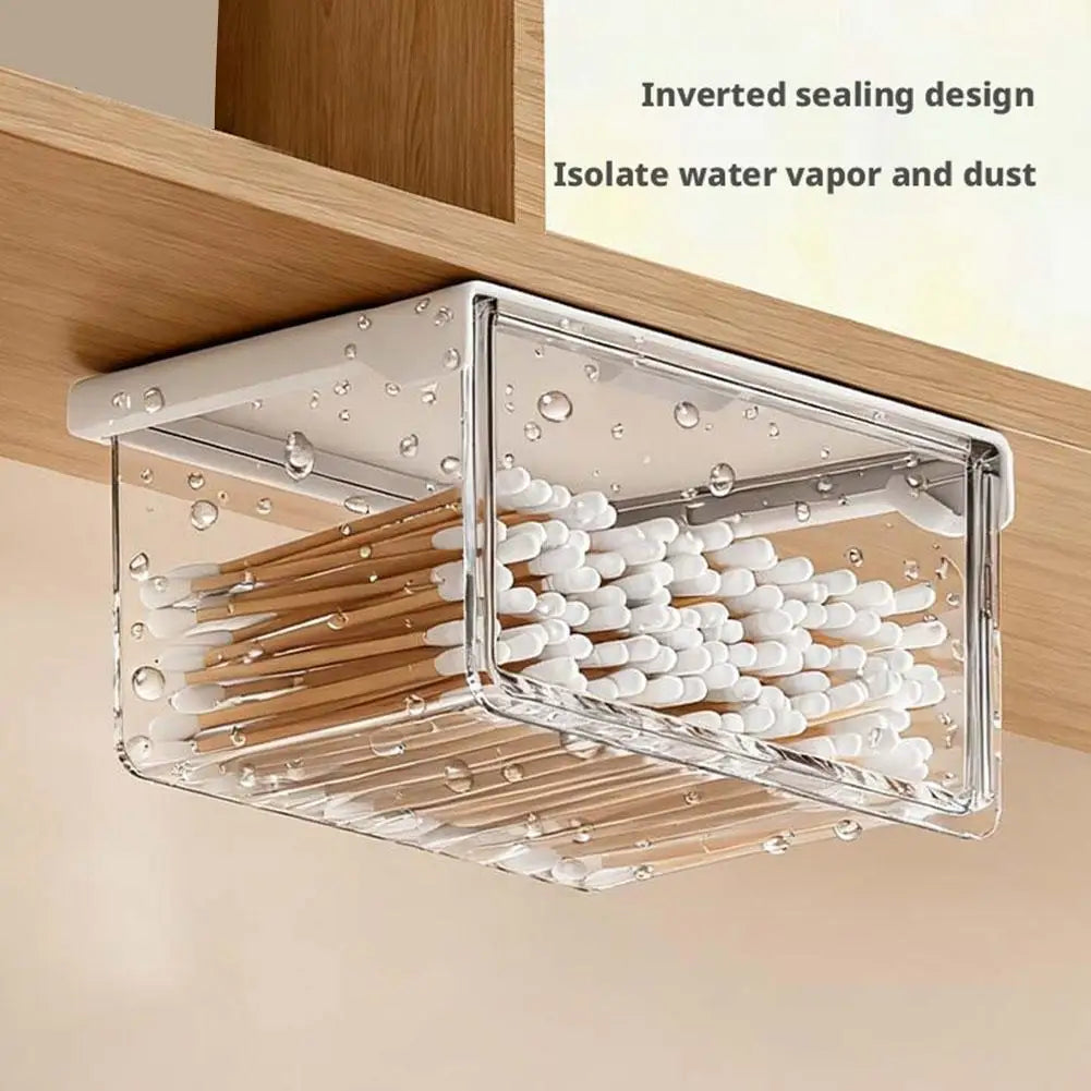 Transparent Bathroom Cotton Stick Makeup Cotton Bathroom Pull-Out