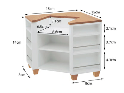 Solid Wood Metal Corner Sink Cabinet Door Cabinet