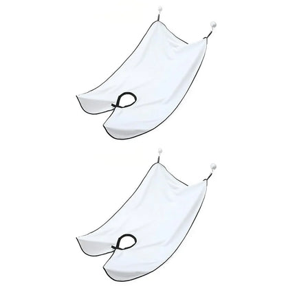 1-6pcs Men Beards Shaving Aprons Creative Wall Mirror
