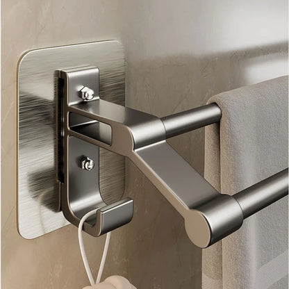 Self-Adhesive Two Layer Towel Holder Bathroom Towel Rack