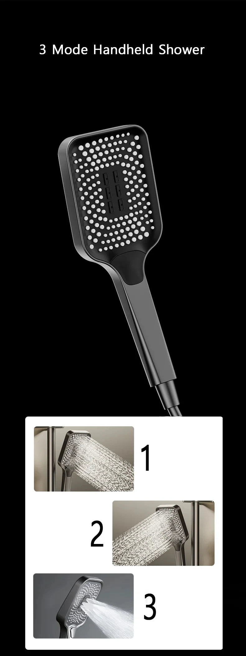 Bathroom Shower Led Display Piano Keys Bath Shower