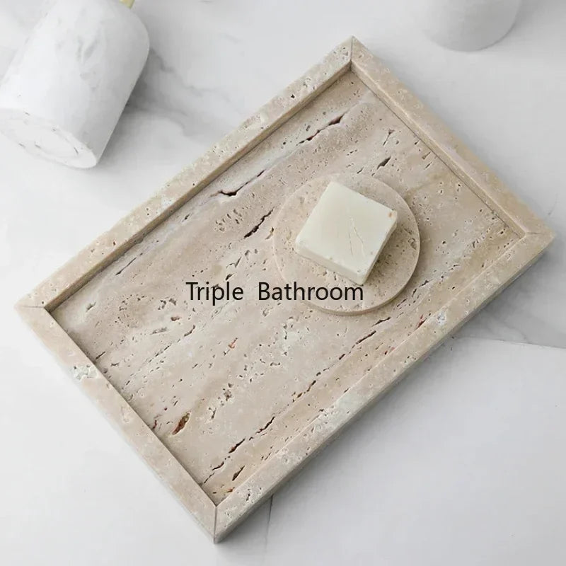 Natural Cave Stone Bathroom Supplies Jewelry Storage Tray