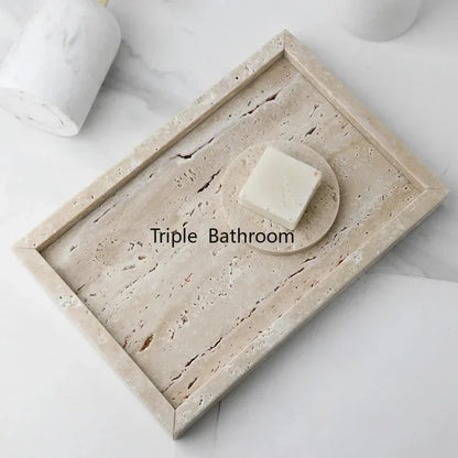 Natural Cave Stone Bathroom Supplies Jewelry Storage Tray