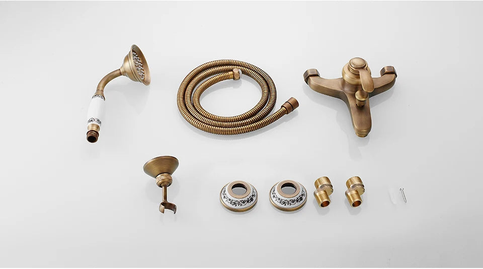 Poiqihy Wall Mounted Hand Held Shower Head Kit