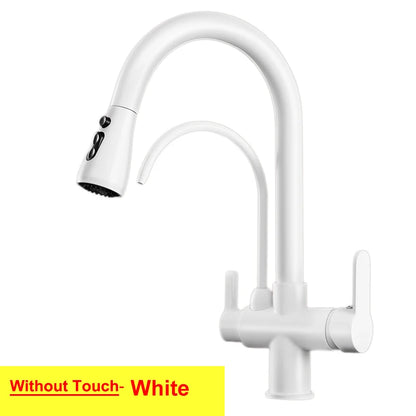 Feiyu Touch Filter Sink Faucet Pull Down Cold